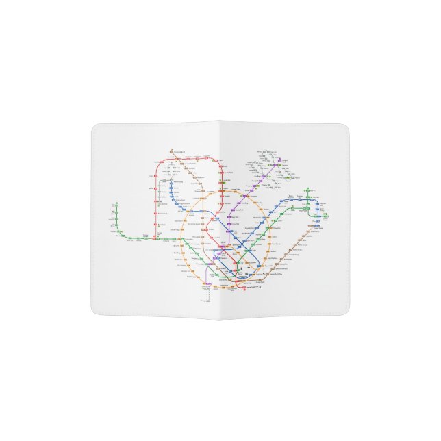 Singapore Train system Passport Holder (Opened)