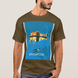 Singapore travel map T-Shirt