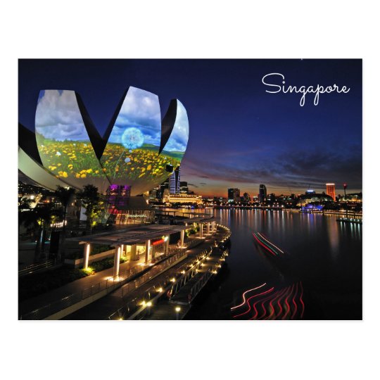 Singapore Travel Postcard - Art Science Museum