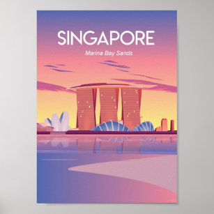 Singapore travel poster