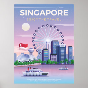 singapore travel poster