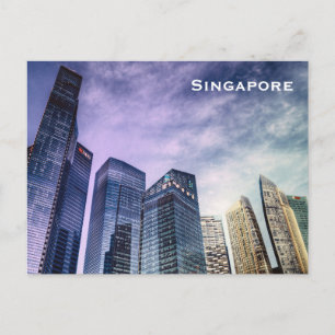 Singapore Vintage Tourism Travel Add Postcard