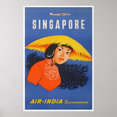 Singapore Wall Art Travel Poster Asian Print