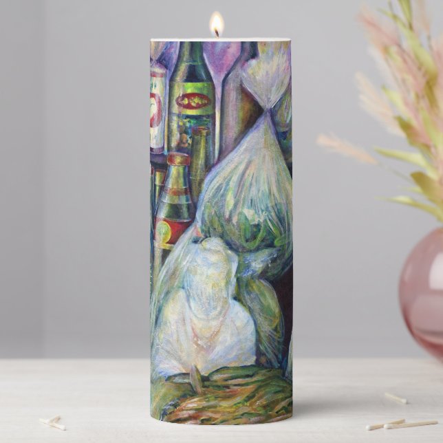 Singapore's Sun Dried Flavors Pillar Candle (In Situ)