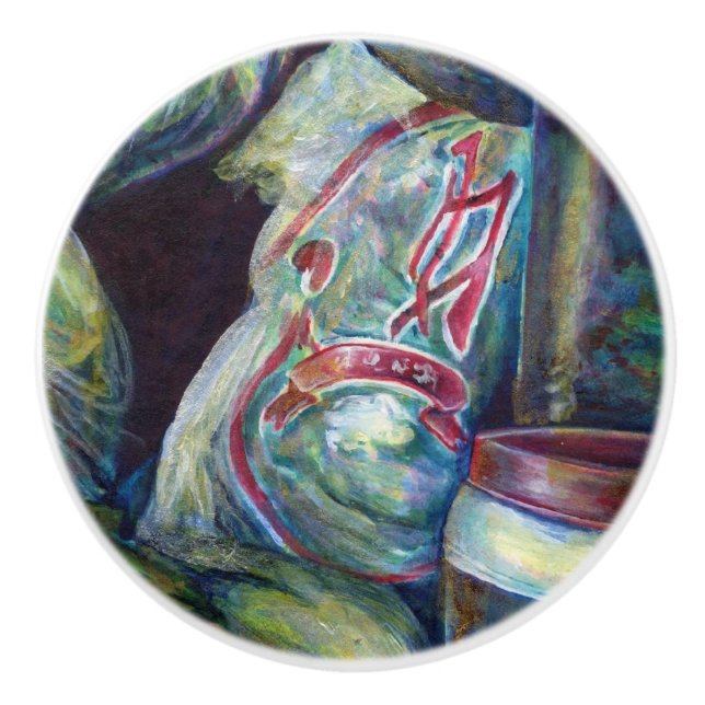 Singapore's Sundried Flavors Ceramic Knob (Front)