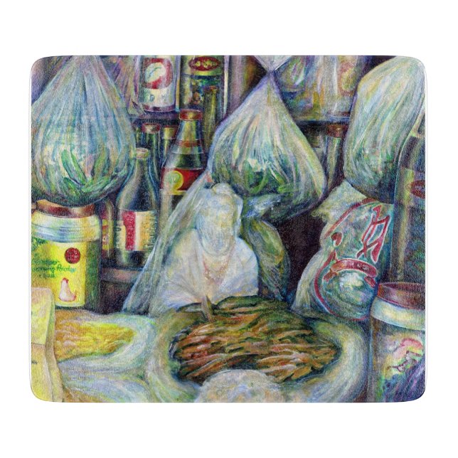 Singapore's Sundried Flavors Cutting Board (Front)