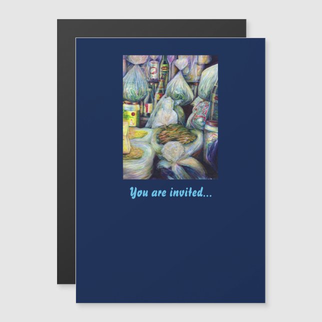 Singapore's Sundried Flavors Magnetic Invitation (Front/Back)