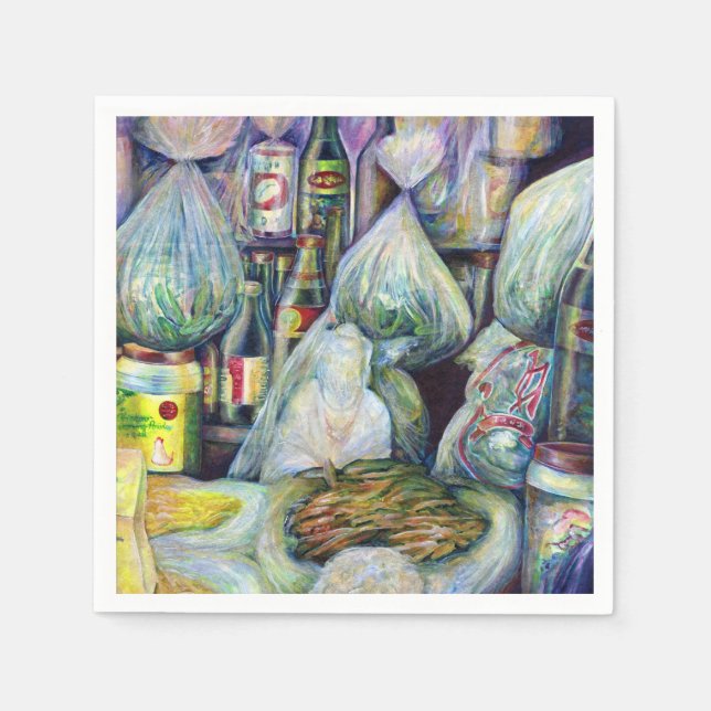 Singapore's Sundried Flavors Paper Napkins (Front)