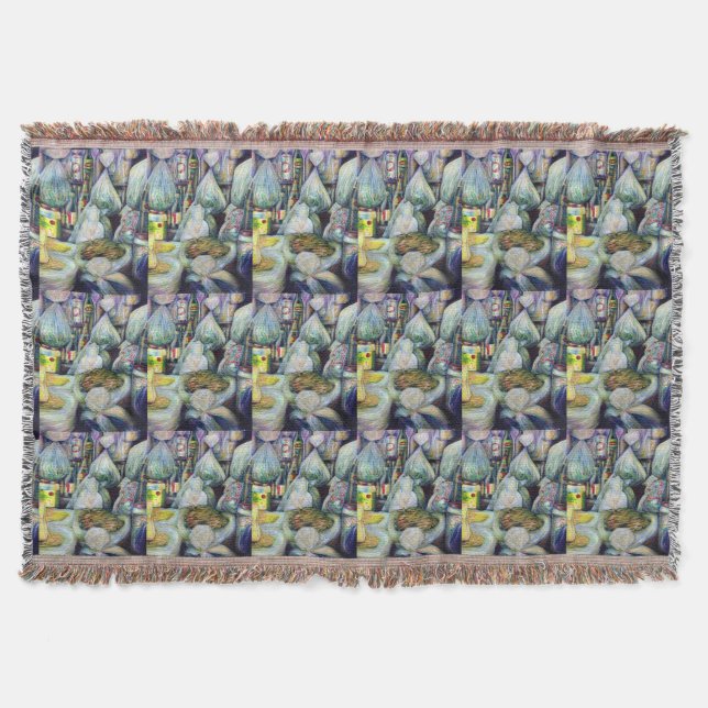 Singapore's Sundried Flavors Throw Blanket (Front)