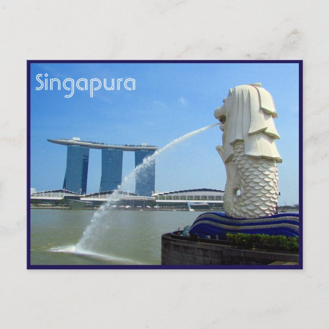 singapura casino merlion postcard (Front)