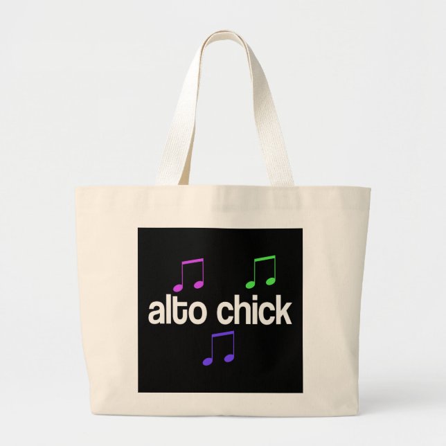 Singer Alto Chick Large Tote Bag (Front)