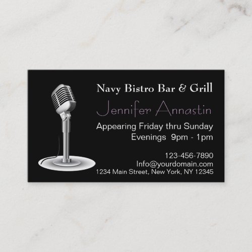 Singer Business Card