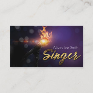 Singer Business card