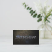 Singer Business card (Standing Front)