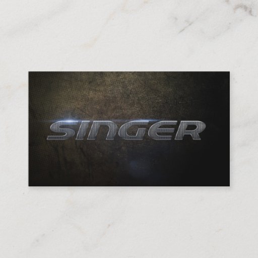Customizable Singer Business card