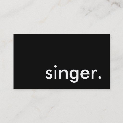 Customizable singer. business card templates