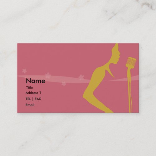 Singer card business card templates