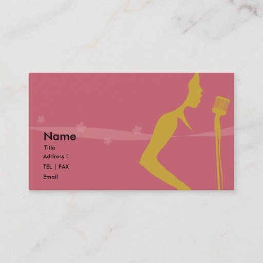 Customizable Singer card business card templates