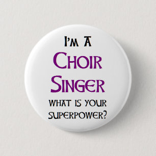 singer choir pinback button