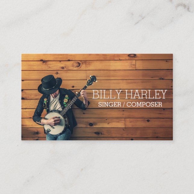 Singer Composer Musician Business Card (Front)