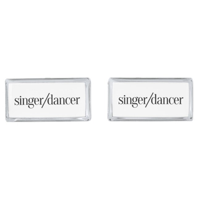 Singer Dancer Cufflinks (Front)