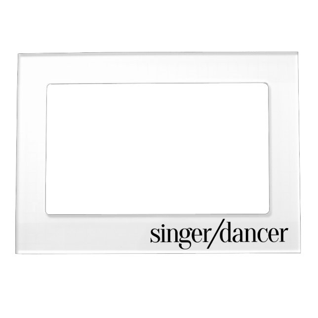 Singer/Dancer Magnetic Photo Frame (Front)