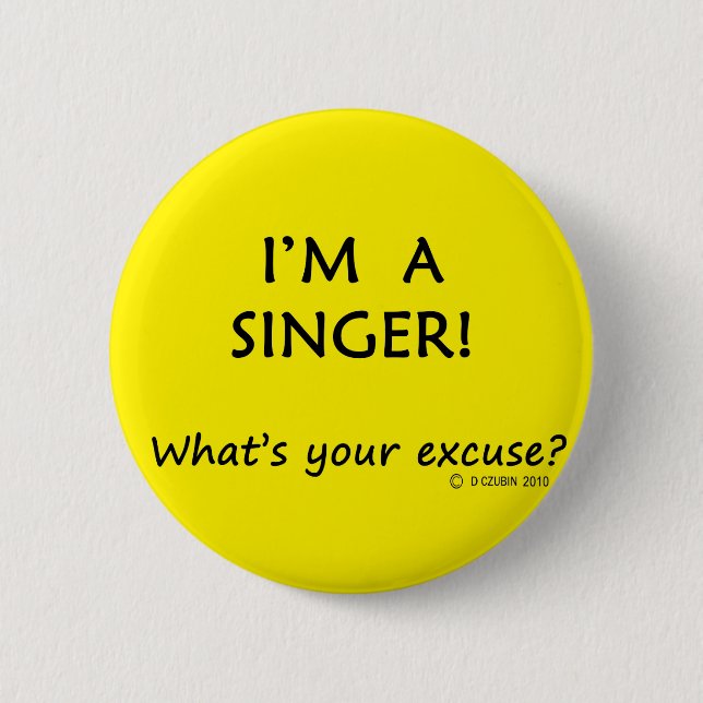 Singer Excuse Button (Front)