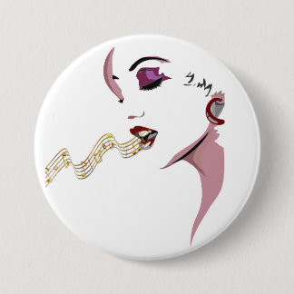 singer for joy badge button