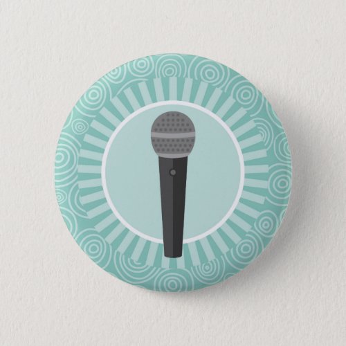 Singer Fun Turquoise Swirl Singer Button