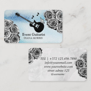 Singer Guitarist Musician For Event Business Card