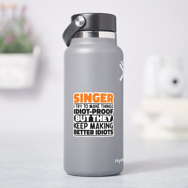 Singer I Try To Make Things Voice Coach Gift Idea Sticker (HydroFlask)