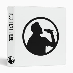 Singer Icon - Karaoke Logo Binder