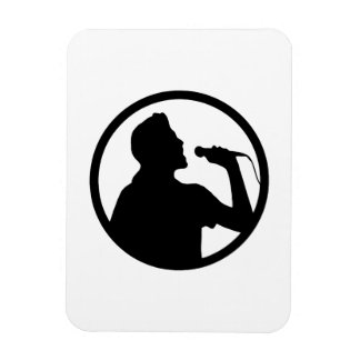 Singer Icon - Karaoke Logo Magnet