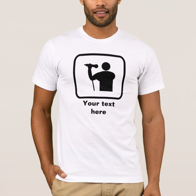 Singer Logo -- Customizable T-Shirt (Front)