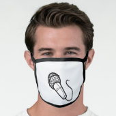 Singer Microphone Musician Face Mask (Worn Him)