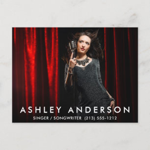 Singer Musician Full Photo Postcard