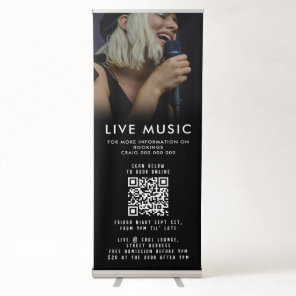 Singer Musician Music Photo Promotional Event Retractable Banner