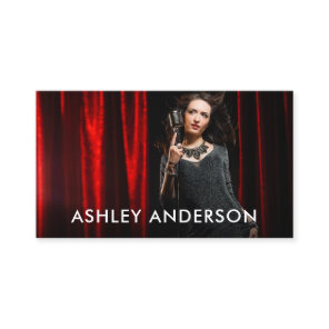 Singer Musician Photo Promo Business Card