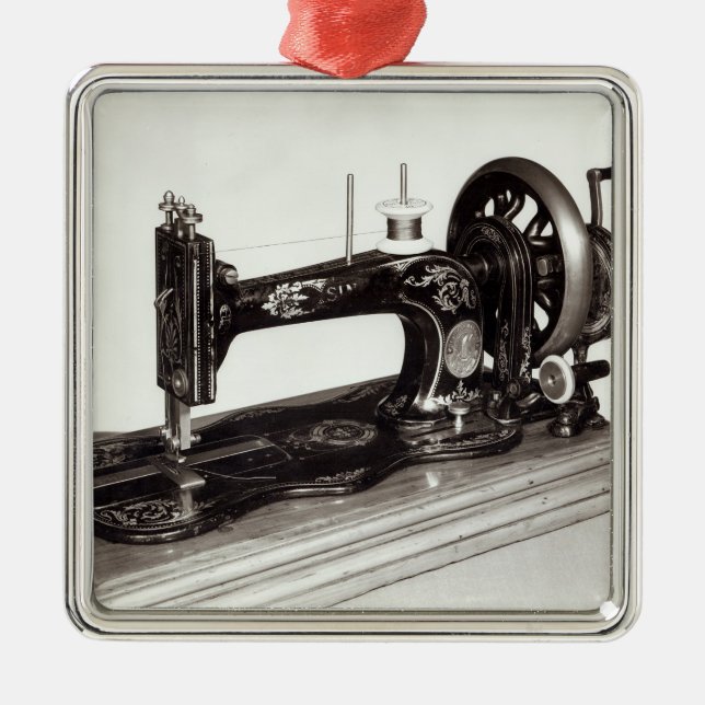 Singer 'New Family' sewing machine, 1865 Metal Ornament (Front)
