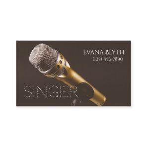 Singer, Performer, Vocalist Business Card