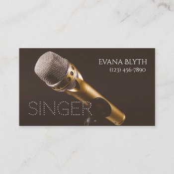 Singer  Performer  Vocalist Business Card by olicheldesign at Zazzle