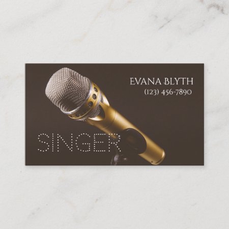 Singer, Performer, Vocalist Business Card