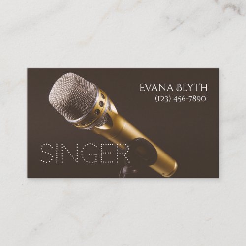 Singer Performer Vocalist Business Card