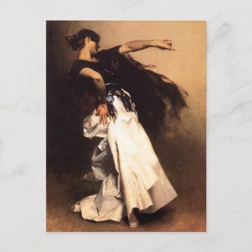 Singer Sargent Spanish Dancer Postcard