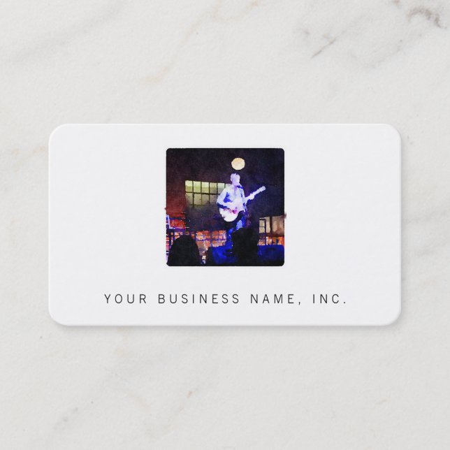 Singer Songwriter Business Card (Front)