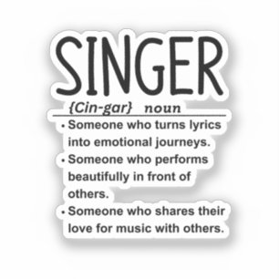 Singer Sticker
