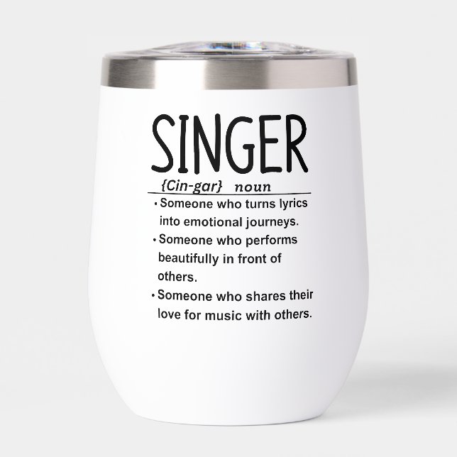 Singer Thermal Wine Tumbler (Front)