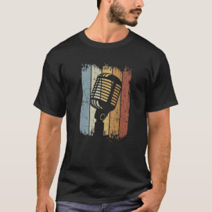 Singer Vocalist Musician - Funny Retro Microphone T-Shirt