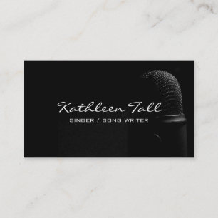 Singer, Vocalist, Solo, Performance Song Writer Business Card