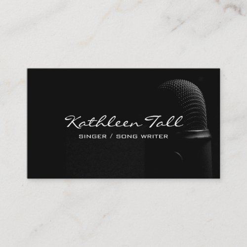 Singer Vocalist Solo Performance Song Writer Business Card
